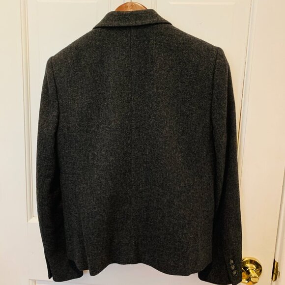 Vintage - Evan Picone Women's Gray 100% Wool Single-Breasted Blazer Coat Size 10 - Picture 5 of 16